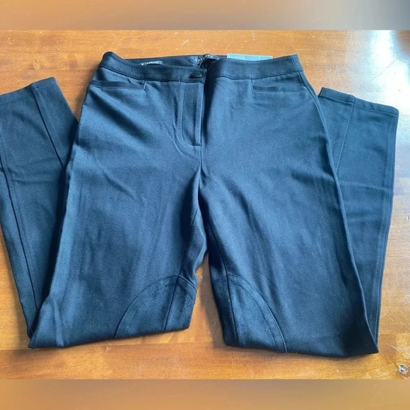 Talbots Skinny Leg Ankle Length Equestrian Style Black Knit Pants Women’s 2 NWT - Picture 15 of 15
